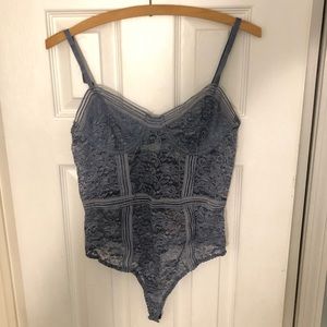 Honey Punch stretch lace body suit